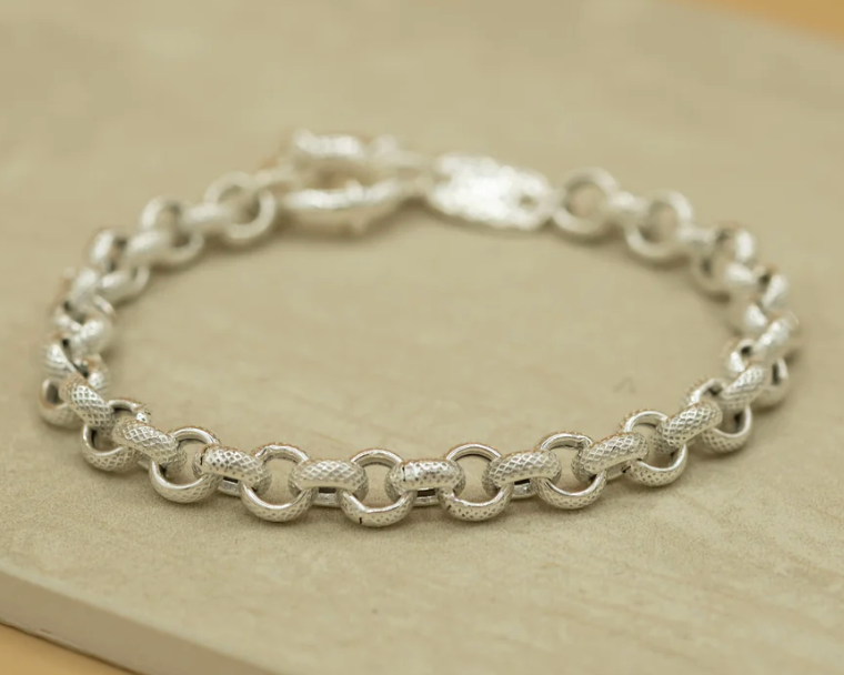 Texture Bracelet - Silver