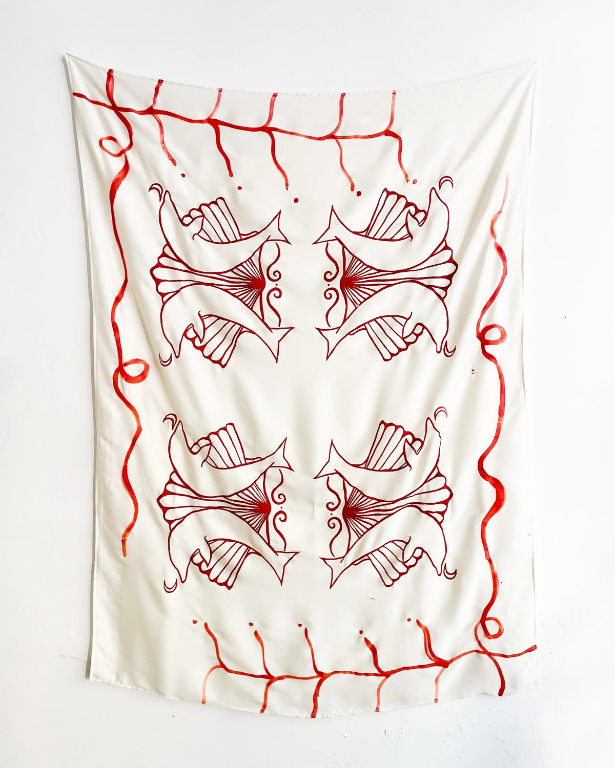 Sarong Cream - Dolphines & Shell