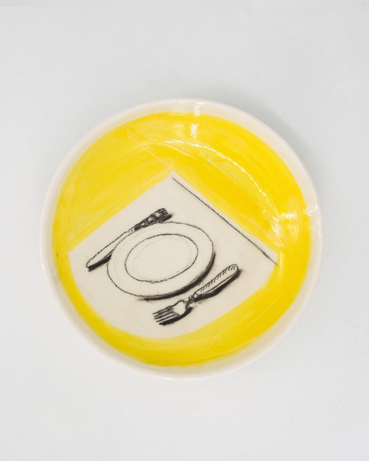 Soup plate - Yellow