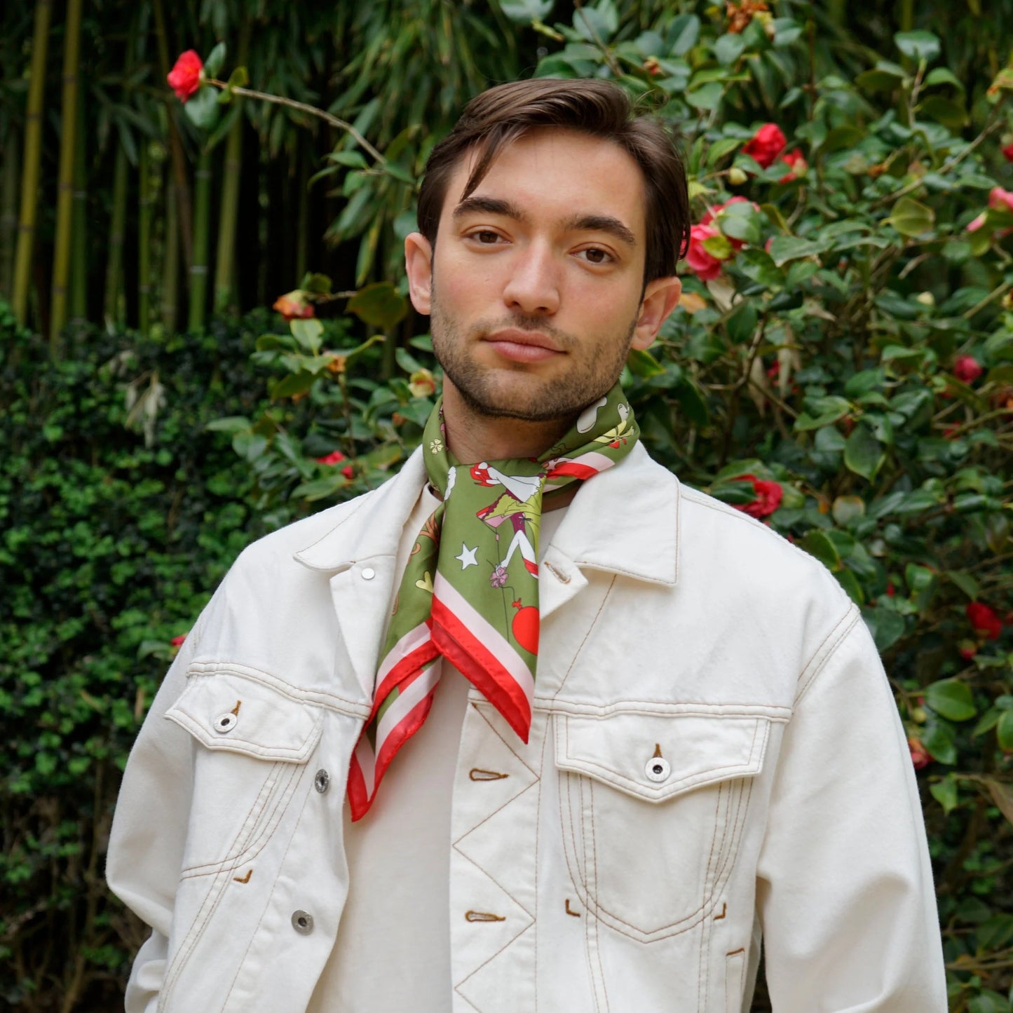 Silk scarf - Garden Party