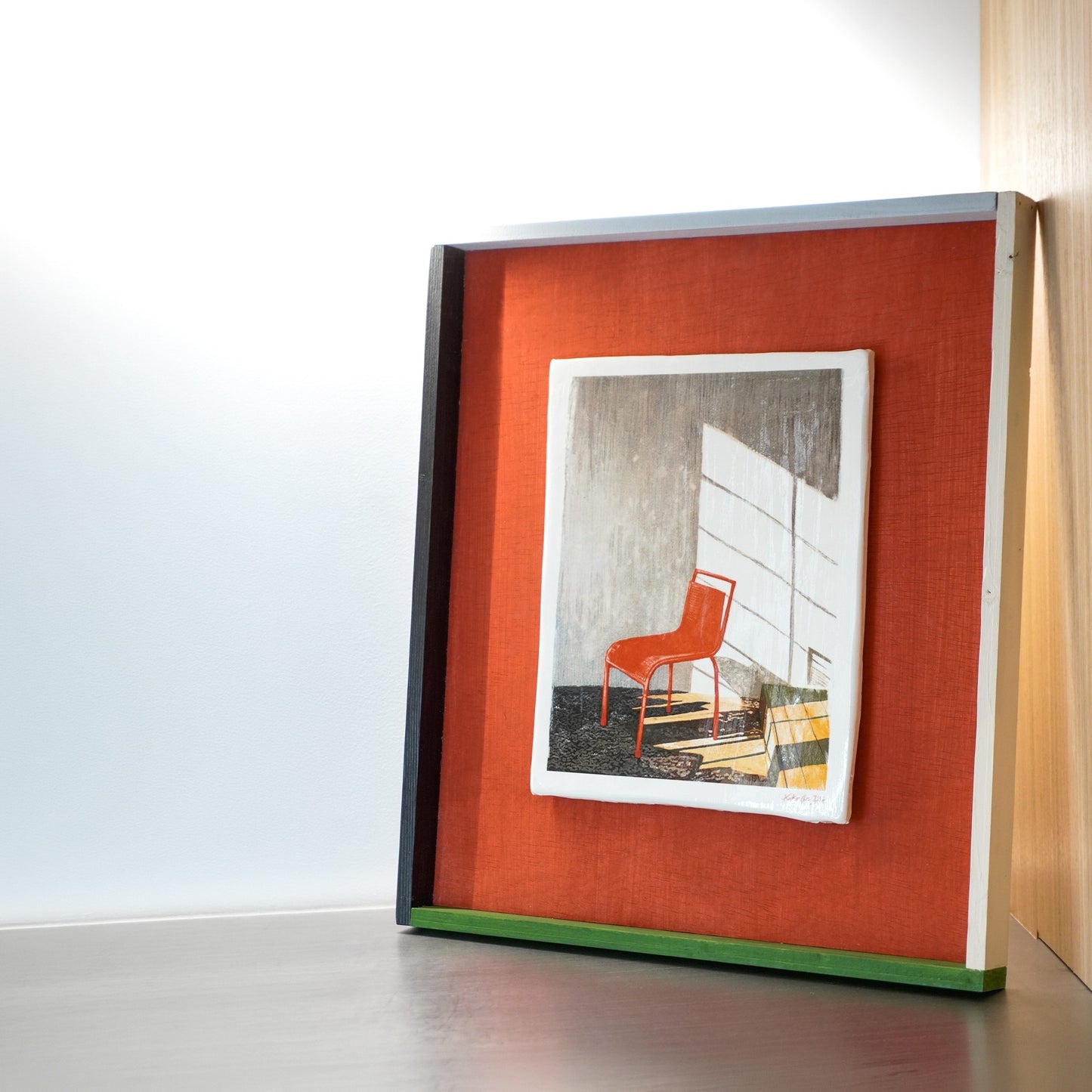 Minor Ceramic Painting - Red Series N°2