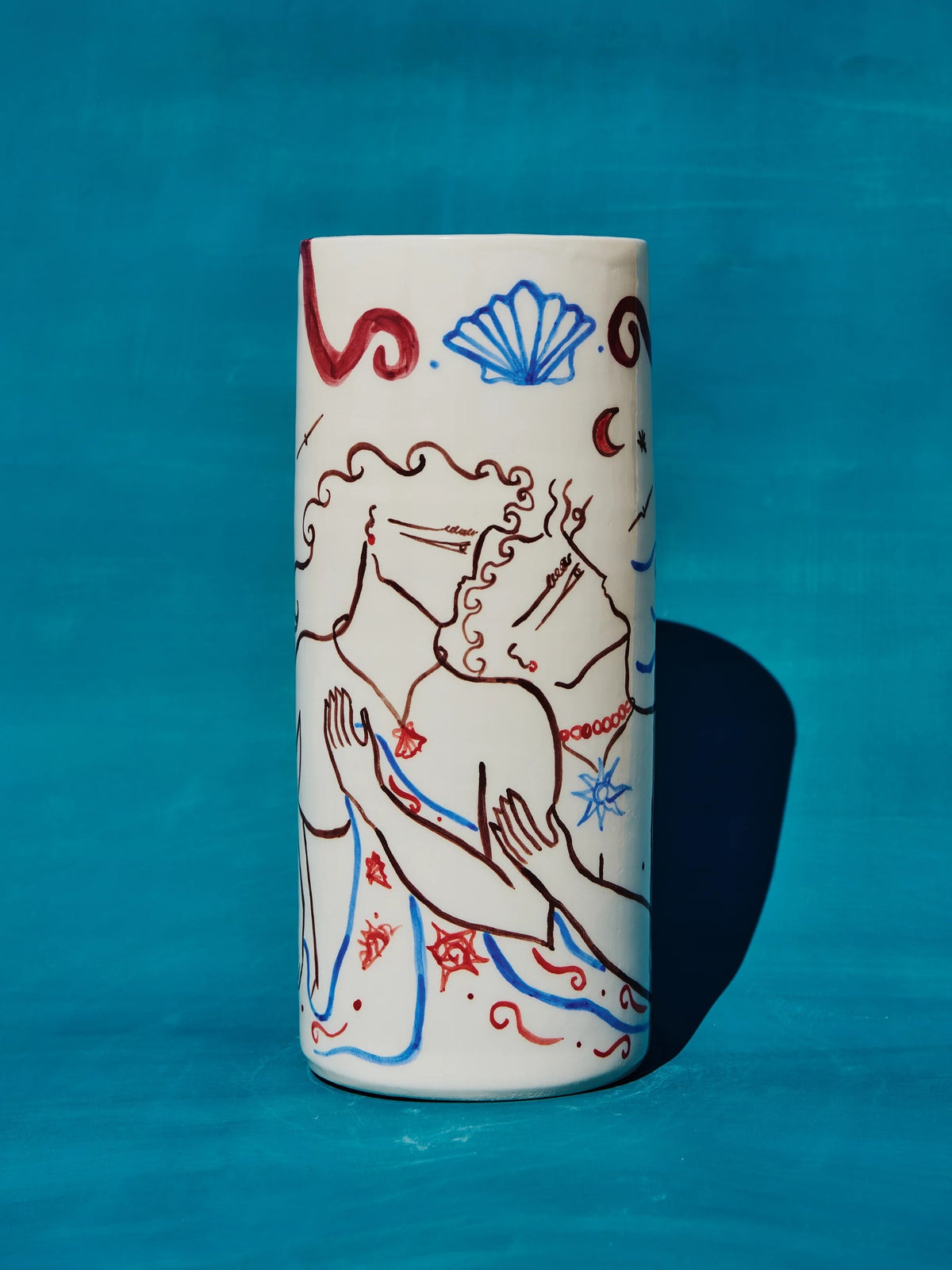 Ceramic Vase - Eros & Psyche