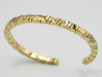 Tao Bangle bracelet - Vermeil
