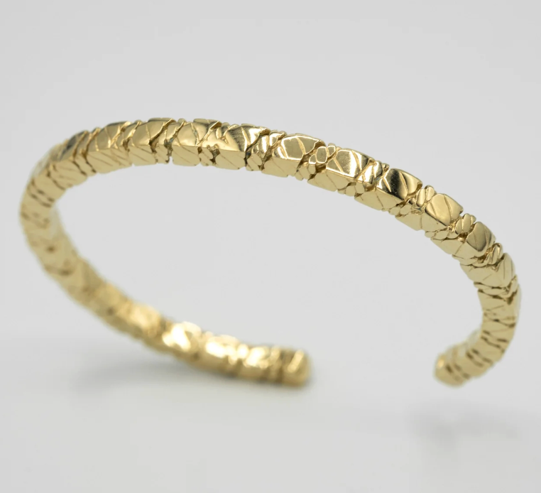 Tao Bangle bracelet - Vermeil