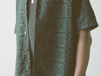 Embroidered Floral Shirt - Black