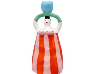 Claudia Orange Candleholder