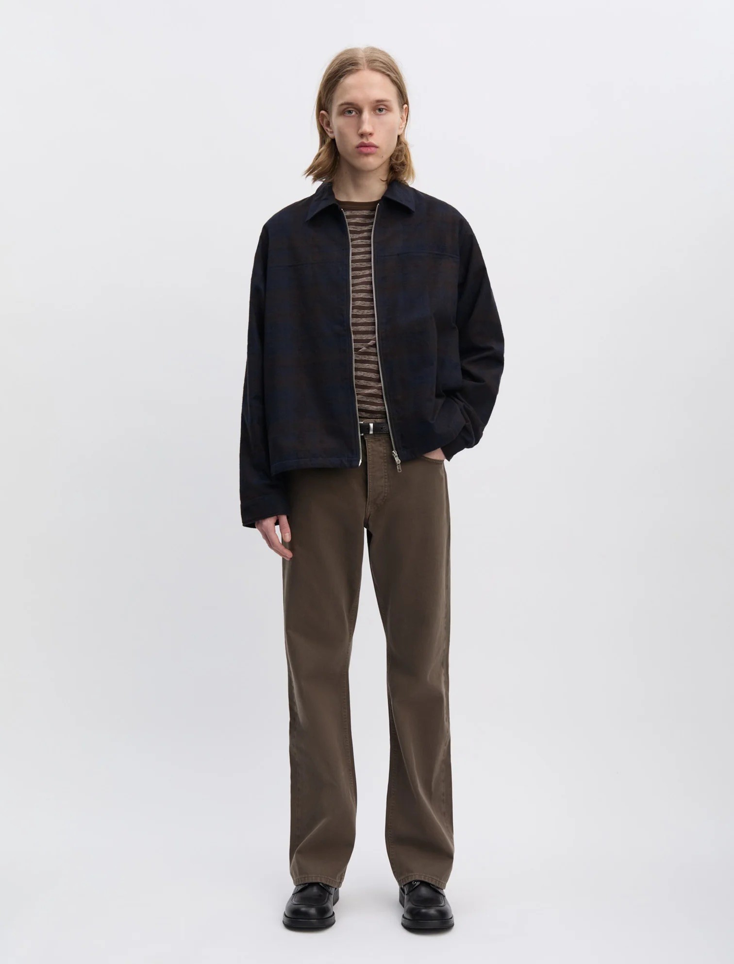 Overshirt 3.0 Navy Brown Check