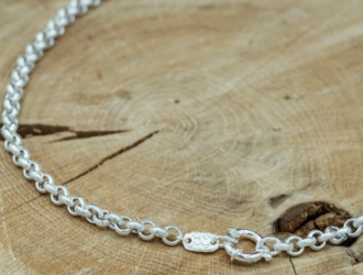 Texture M Chain - Silver