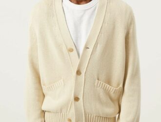 Acid Wash Cardigan - Natural